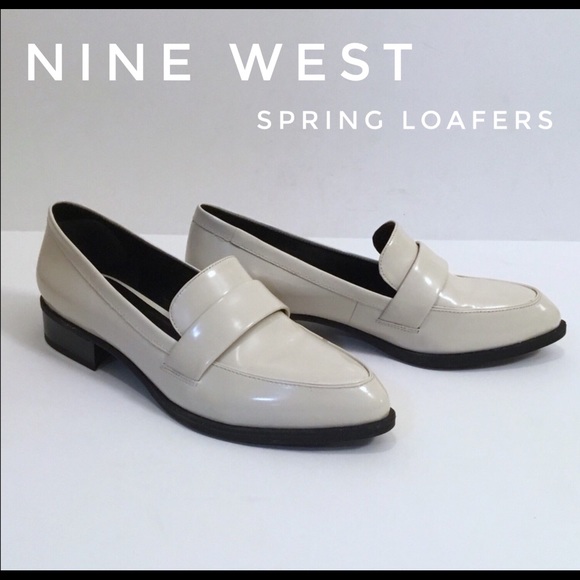 Nine West Shoes - NINE WEST Off White Loafers Like New